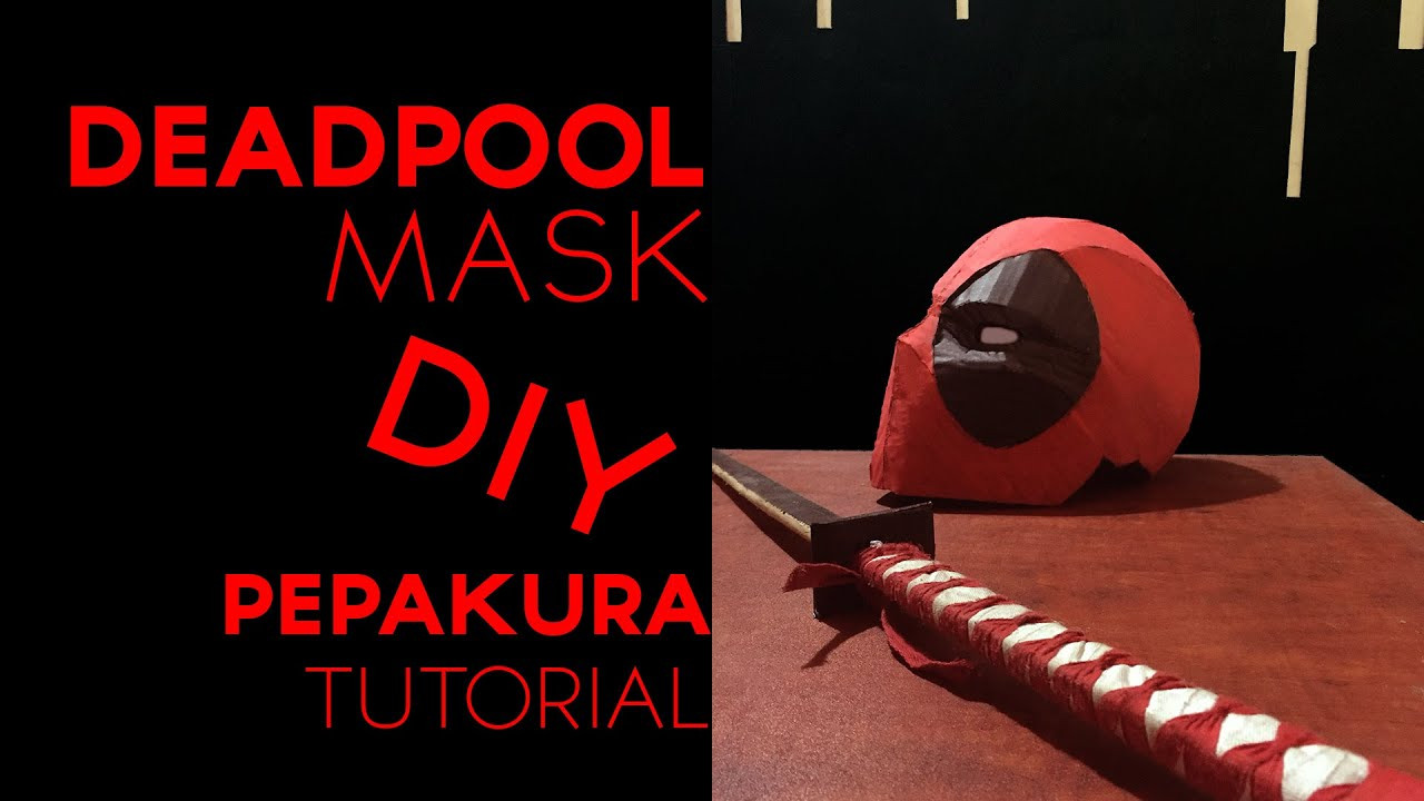 DIY Deadpool Mask
 Deadpool pepakura cardboard mask helmet DIY tutorial