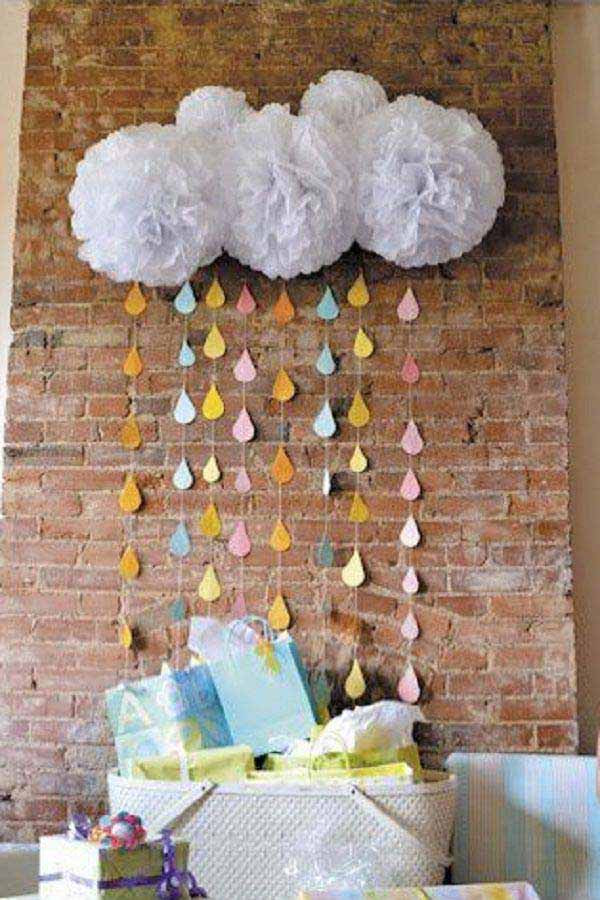 Diy Decor For Baby Shower
 22 Cute & Low Cost DIY Decorating Ideas for Baby Shower