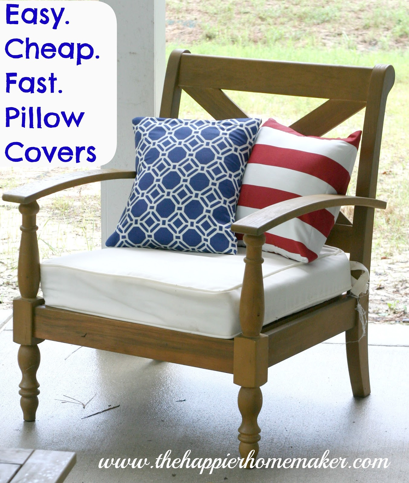 DIY Decor Pillows
 Easy Cheap Fast DIY Pillow Covers