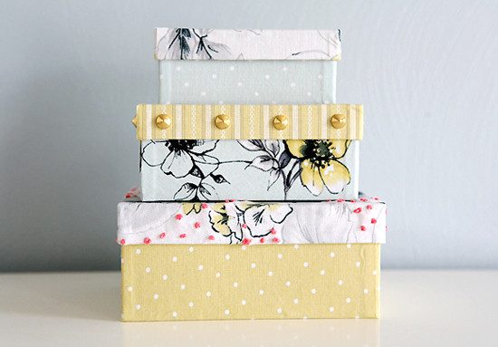 DIY Decorated Boxes
 IHeart Organizing DIY Decorative Storage Box Ideas