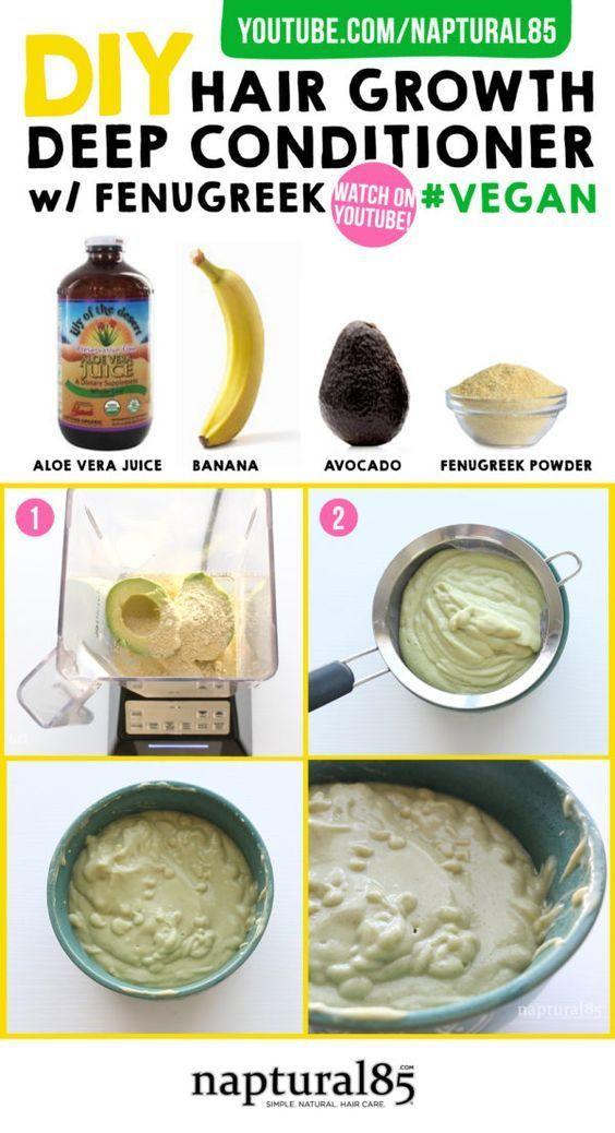 DIY Deep Conditioner For 4C Natural Hair
 Pinterest DIY Hair Growth Deep Conditioner Fenugreek Vegan