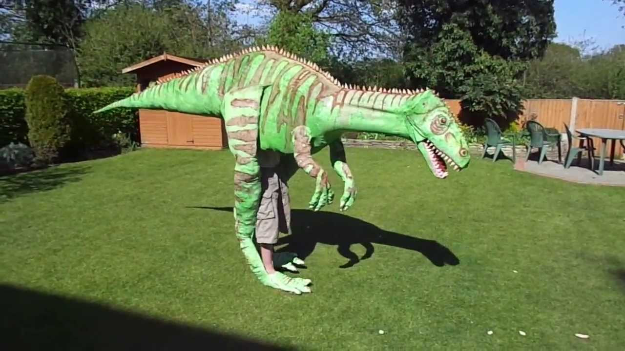 DIY Dinosaur Costume
 Homemade Dinosaur Costume 4 meters long