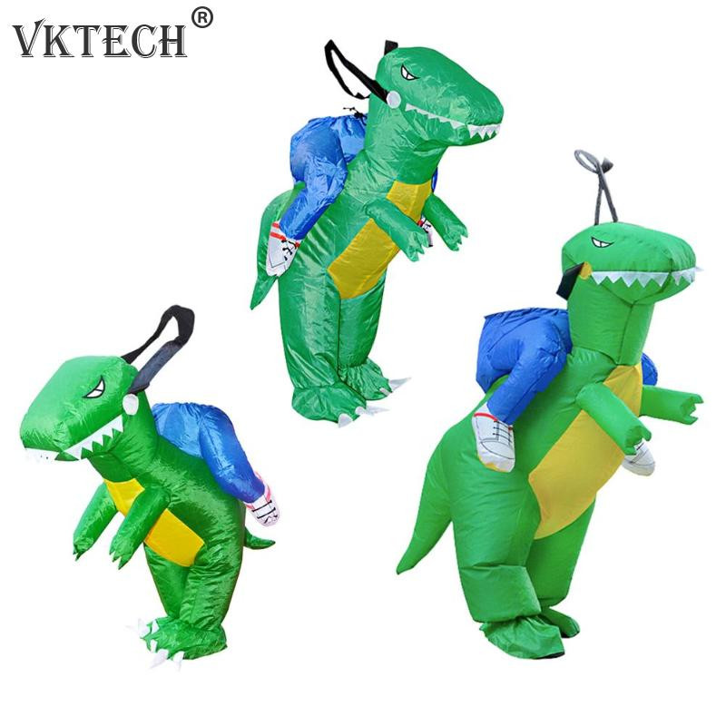 DIY Dinosaur Costume For Adults
 3D Stand Riding Inflatable Dinosaur Costume Party Dress