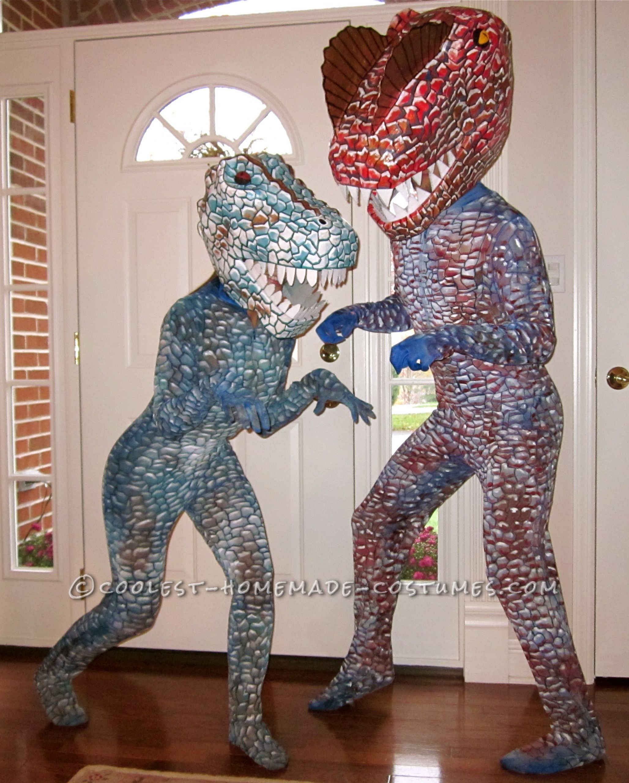 DIY Dinosaur Costume For Adults
 Super Cool Homemade Dinosaur Couple Costume
