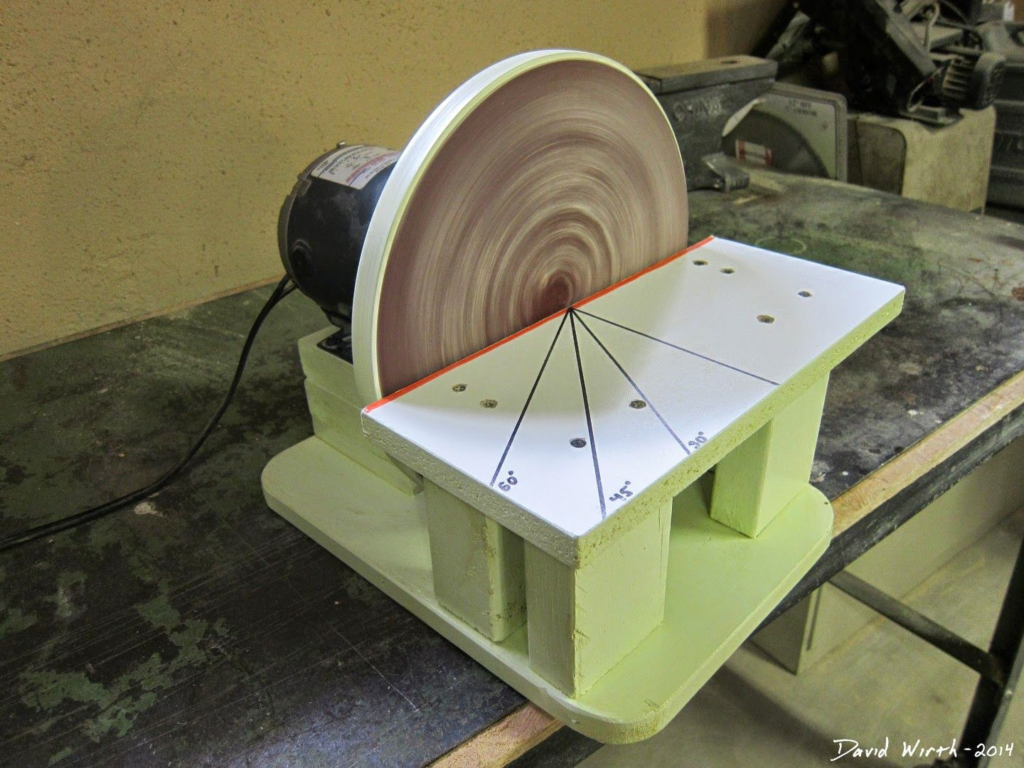 DIY Disc Sander Plans
 free homemade disc disk sander woodworking free tools