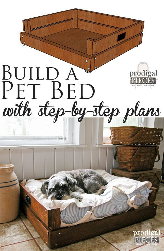 DIY Dog Bed Plans
 Pet Bed DIY Building Plans & Tutorial