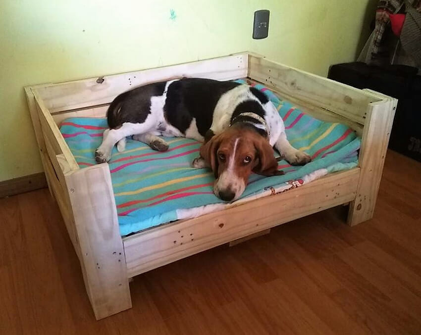 DIY Dog Bed Plans
 DIY Wooden Pallets Dog Bed Plan