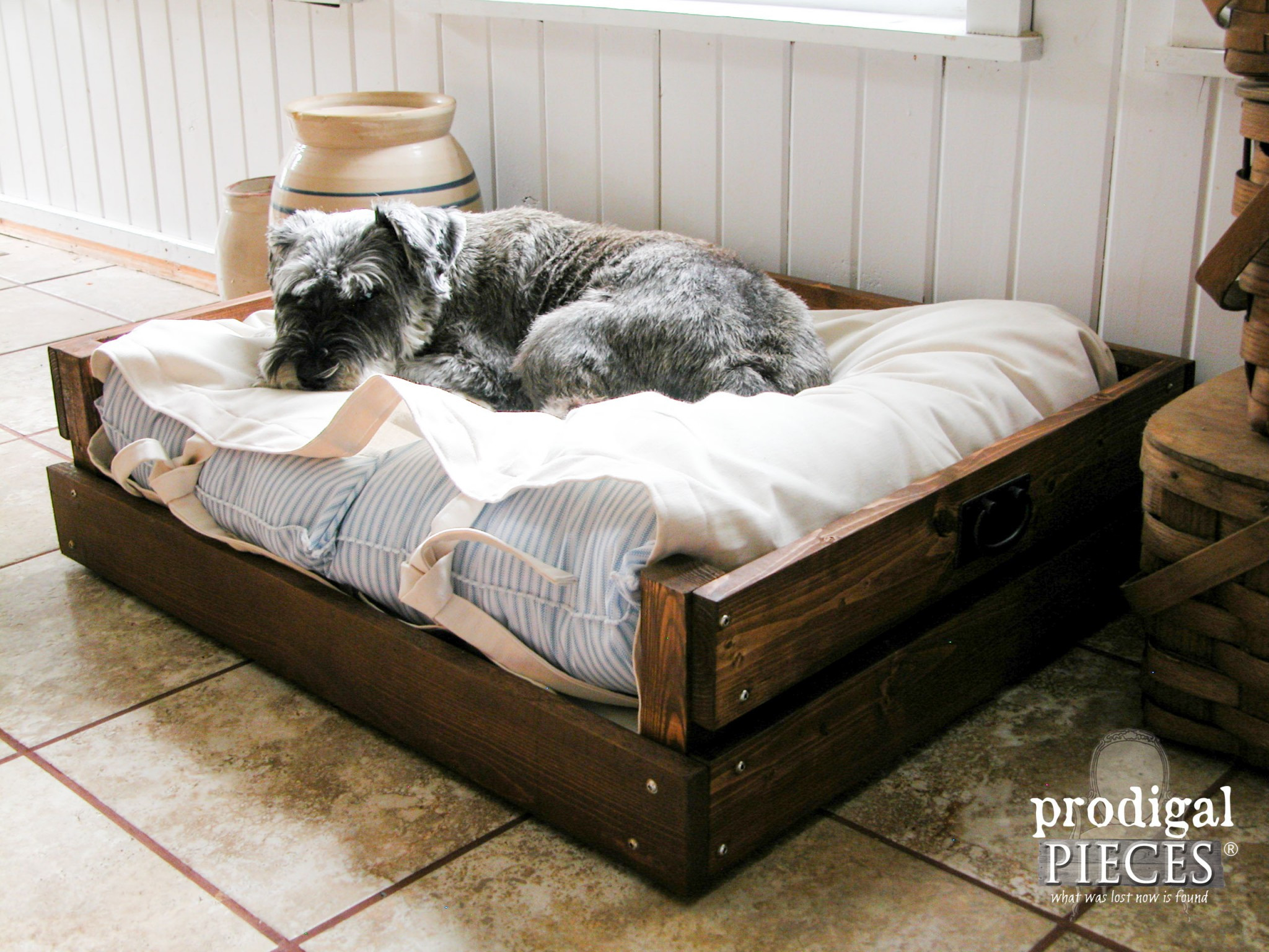 DIY Dog Bed Plans
 Pet Bed DIY Building Plans & Tutorial Prodigal Pieces