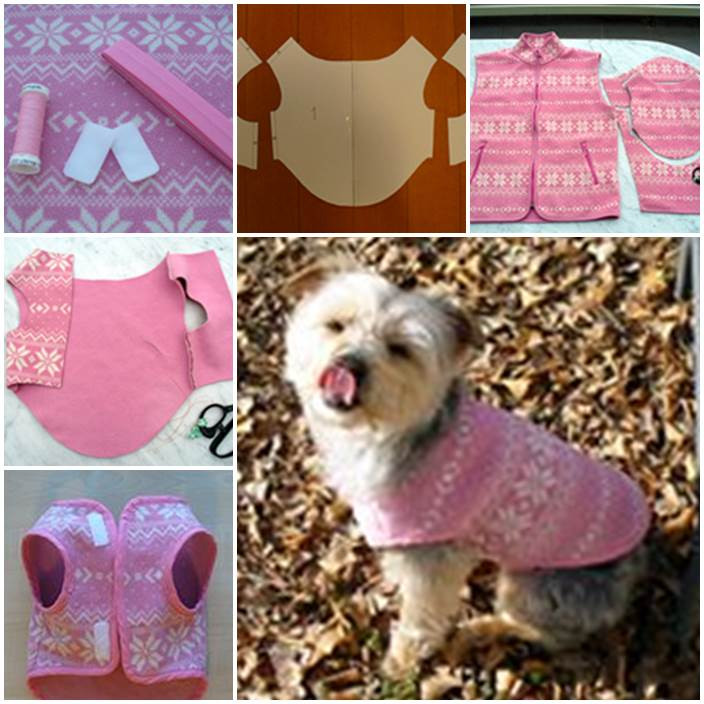 DIY Dog Clothes From Baby Clothes
 DIY Dog Sweater from a Used Sweater Sleeve