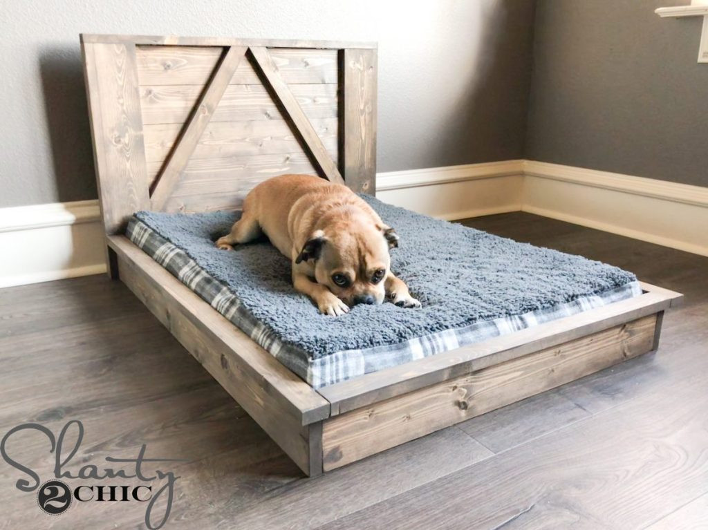 DIY Dog Cot
 DIY Farmhouse Dog Bed For Man s Best Friend Shanty 2 Chic