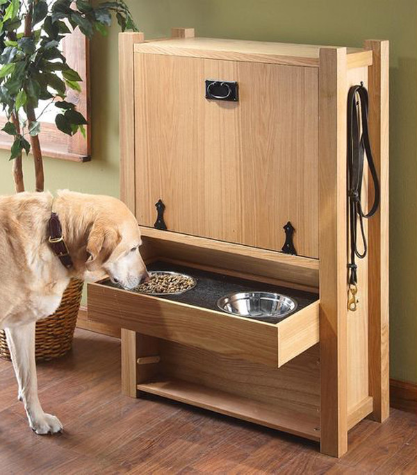 DIY Dog Food Storage
 20 Gorgeous DIY Dog Feeding Station Projects