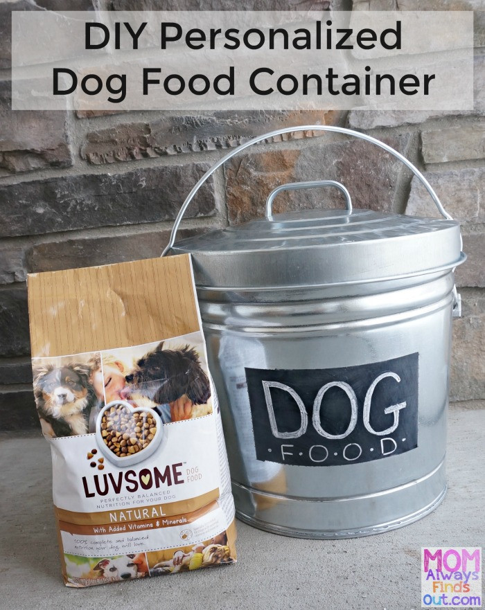 DIY Dog Food Storage
 DIY Personalized Dog Food Container Start with a