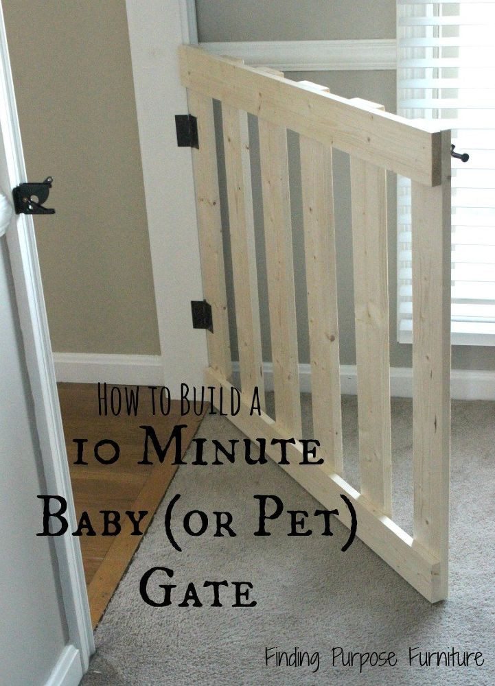 DIY Dog Gate
 10 Minute DIY Baby Pet Gate