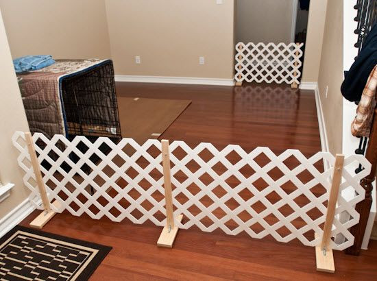 DIY Dog Gates Indoor
 DIY Lattice Pet Gate petdiys