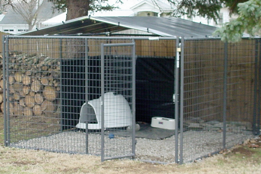 DIY Dog Pen
 DIY 10 x 10 Kennel Cover 6 truss For Chain link Type Kennel
