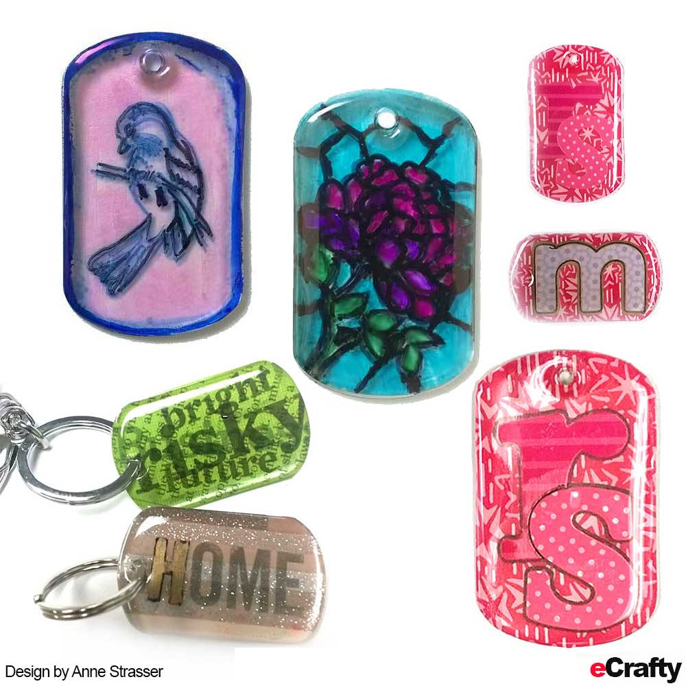 DIY Dog Tags
 DIY Dog Tags 4 Ways – Stained Glass Image Transfer