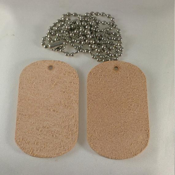 DIY Dog Tags
 Blank Leather Dog Tags DIY Military Gift Do by