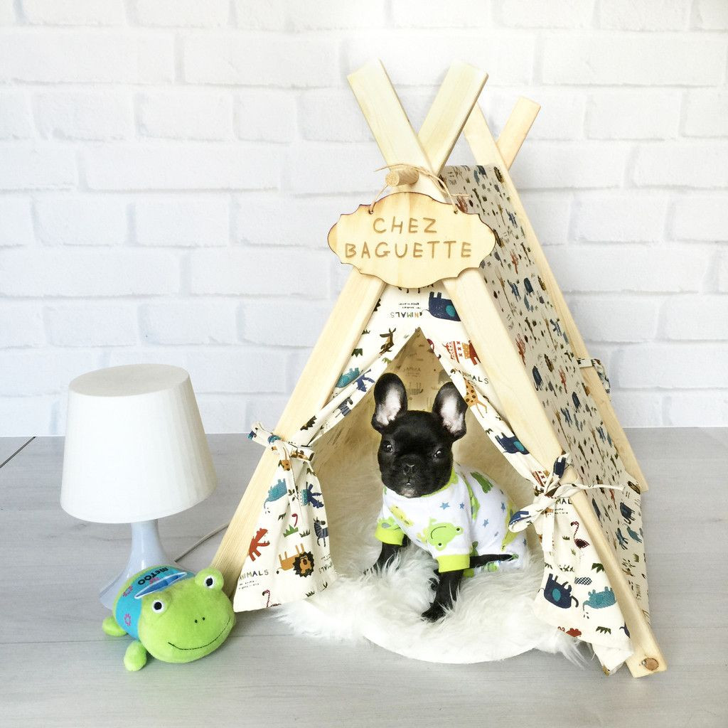 DIY Dog Tent
 Pin em Baguette du Jour Pet Tents & Teepees for Dogs and Cats