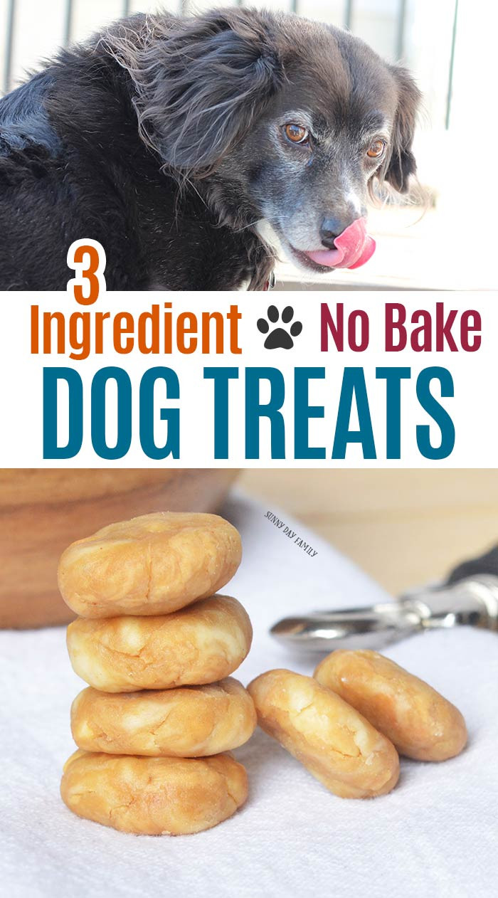 DIY Dog Training Treats
 3 Ingre nt No Bake Dog Treats Make Perfect Homemade Pill