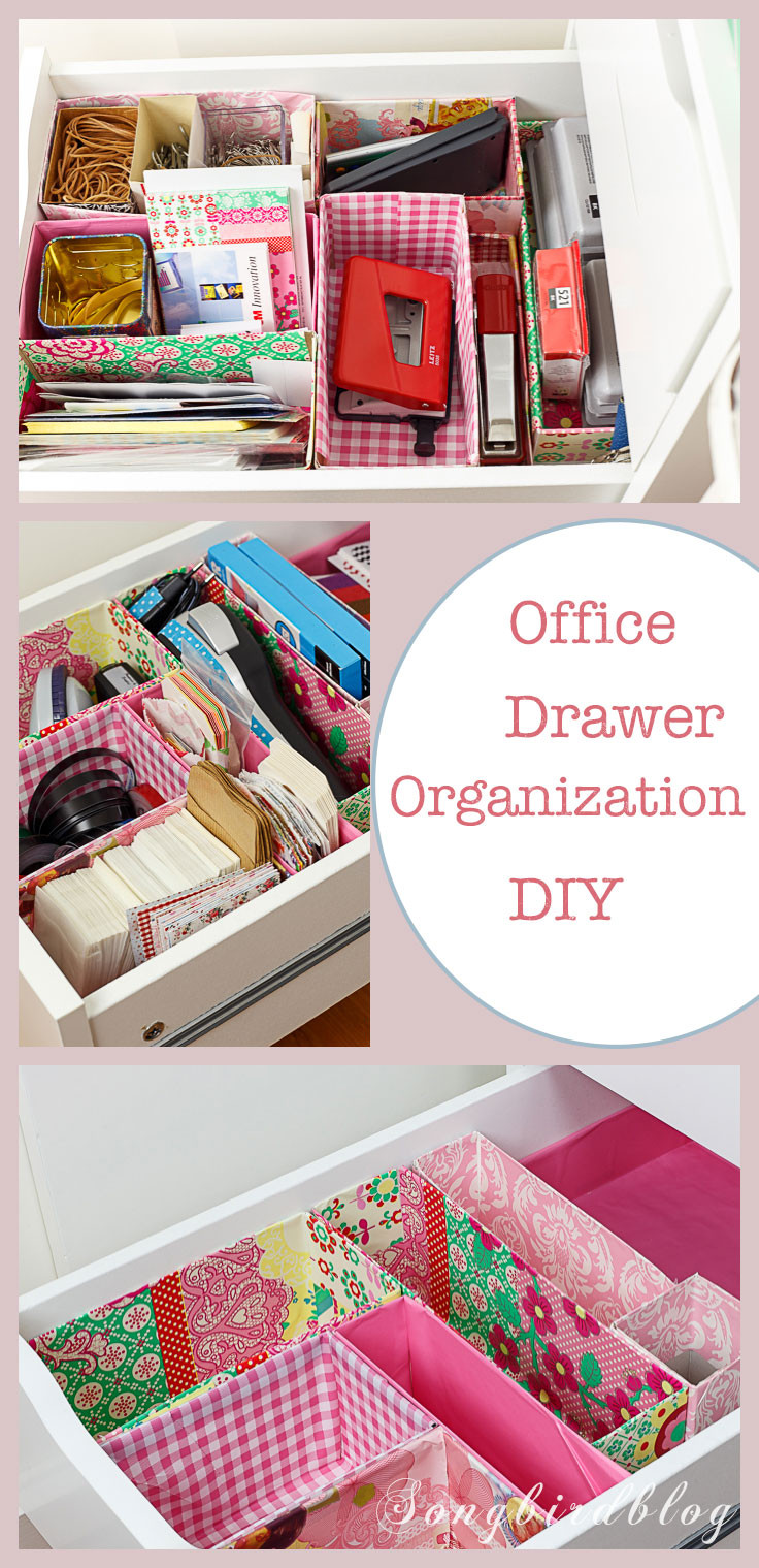 DIY Drawer Organization
 fice Drawer Organizing DIY with free materials