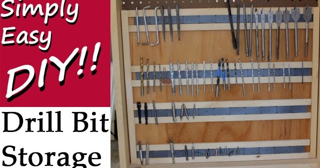 DIY Drill Bit Organizer
 Simply Easy DIY Magnetic Storage Rack for Drill & Driver Bits
