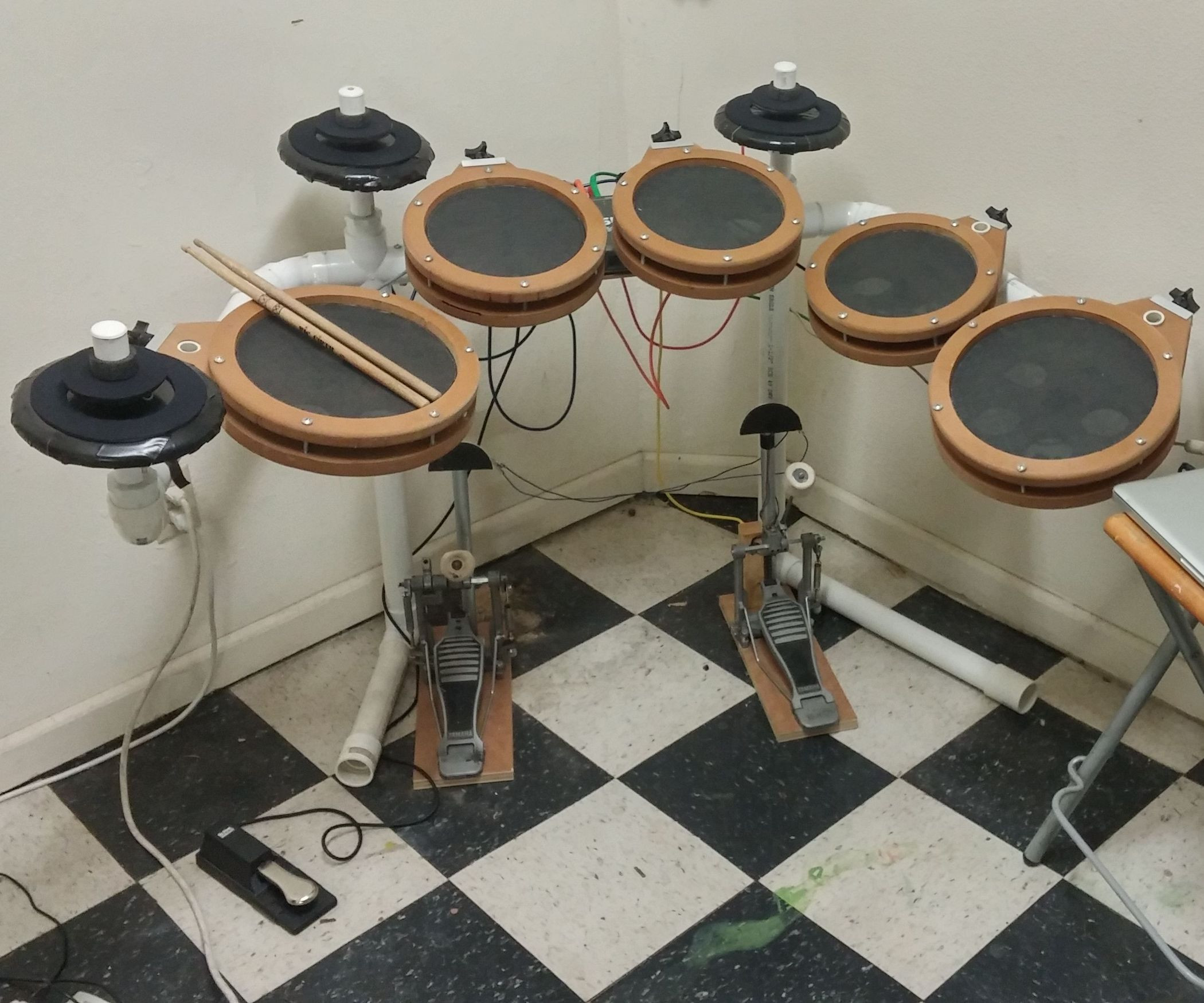 DIY Drum Kit
 Homemade Electronic Drum Kit 7 Steps with