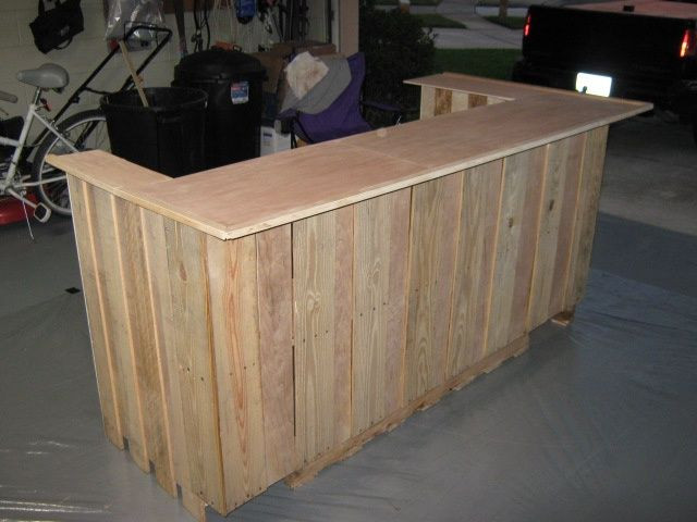 DIY Dry Bar Plans
 how to build a bar out of pallets