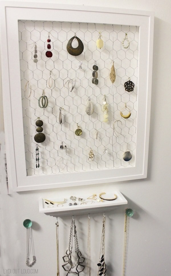 DIY Earring Organizer
 DIY Jewelry Organizer Ideas • The Bud Decorator