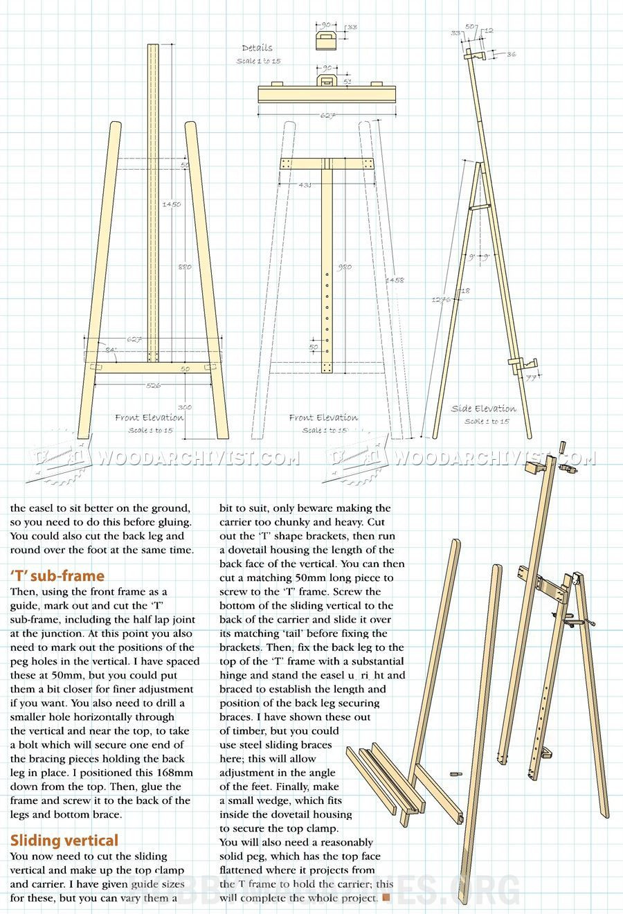 DIY Easel Plans
 54 Artist Easel Plans Woodworking Plans