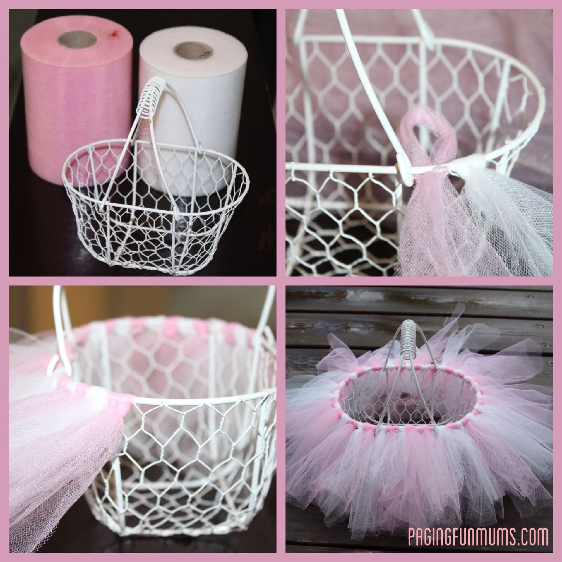 DIY Easter Basket For Toddler
 Easy DIY Tutu Easter Basket
