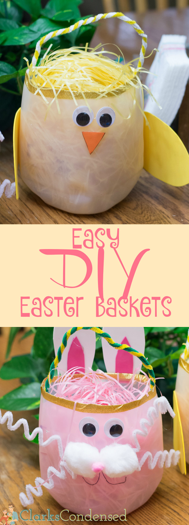 DIY Easter Basket For Toddler
 DIY Milk Jug Easter Basket An Easy Upcycled Craft