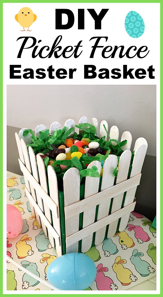 DIY Easter Basket Ideas For Toddlers
 DIY Picket Fence Easter Basket Easy Easter Gift Basket Craft