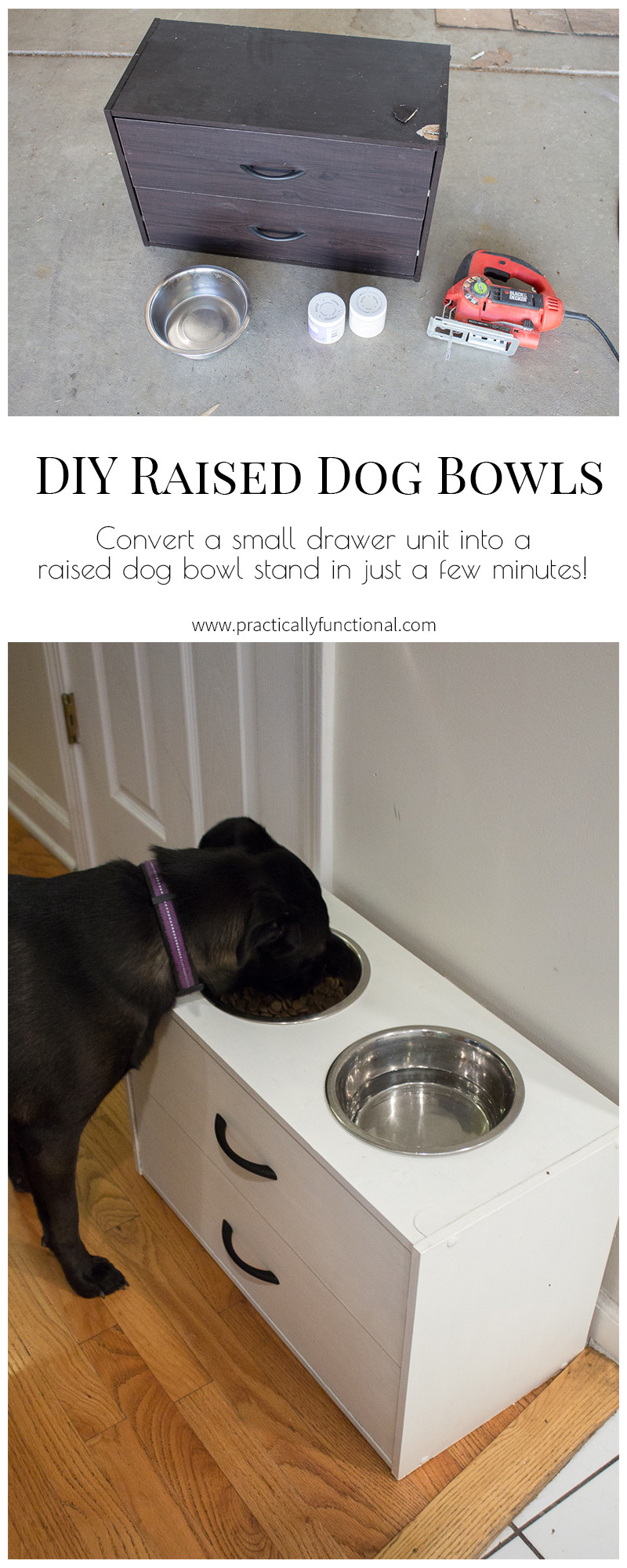 DIY Elevated Dog Bowls
 DIY Raised Dog Bowl Stand
