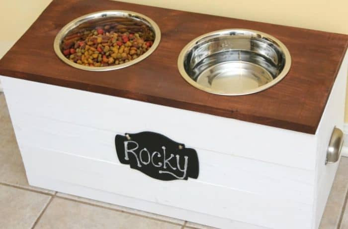 DIY Elevated Dog Bowls
 15 DIY Dog Bowl Stands How to Make Homemade Elevated Dog