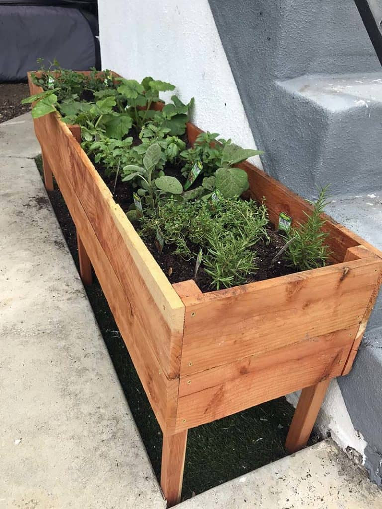 DIY Elevated Planter Box
 How to Build a Raised Planter Box Garden Box