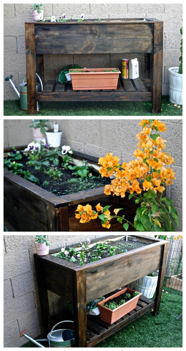 DIY Elevated Planter Box
 Ana White