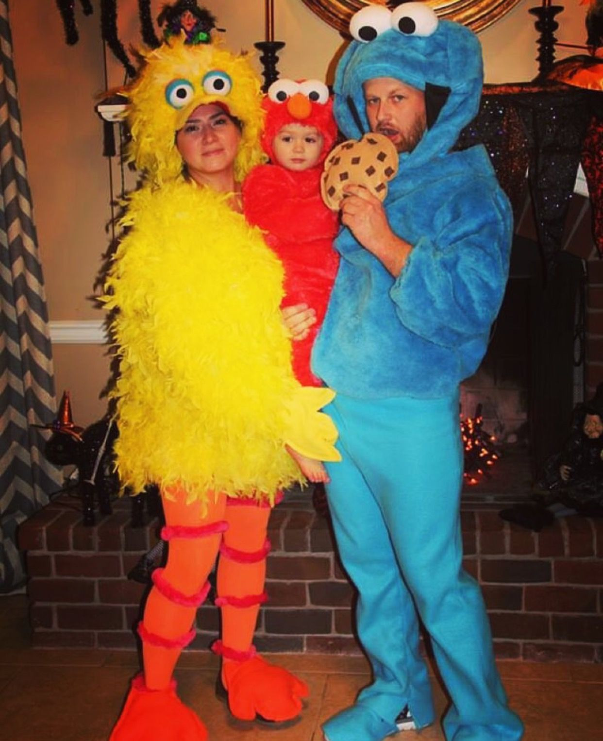 DIY Elmo Costume
 Sesame Street family costume
