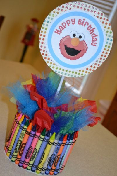 DIY Elmo Decorations
 Elmo Birthday Party Ideas