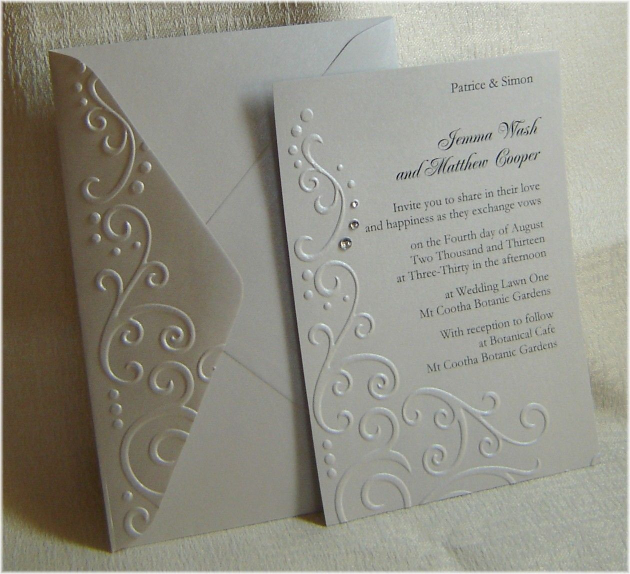 The Best Ideas for Diy Embossed Wedding Invitations - Home, Family, Style and Art Ideas