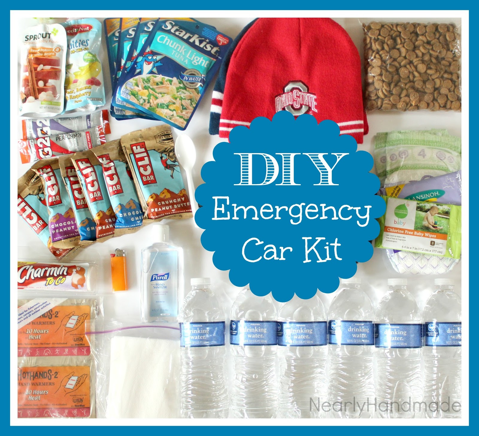 DIY Emergency Kits
 Nearly Handmade DIY Emergency Car Kit