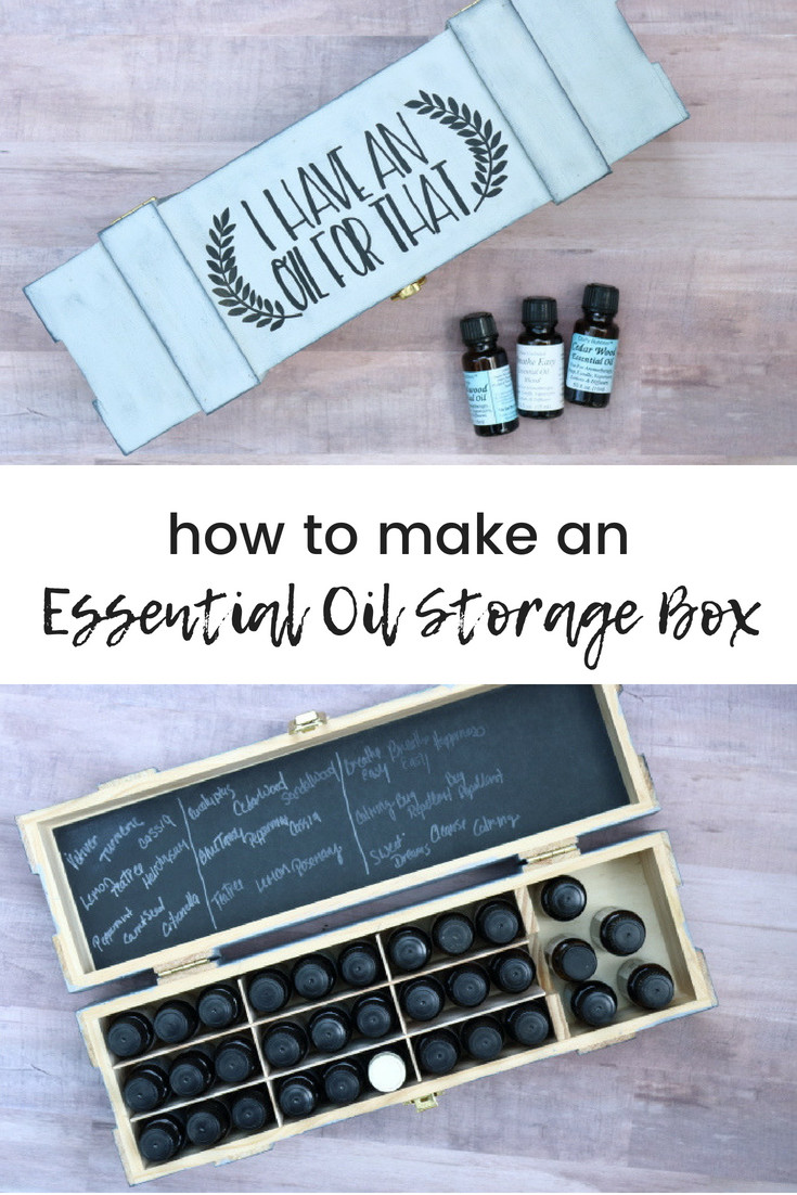 DIY Essential Oil Organizer
 DIY Essential Oil Storage Box