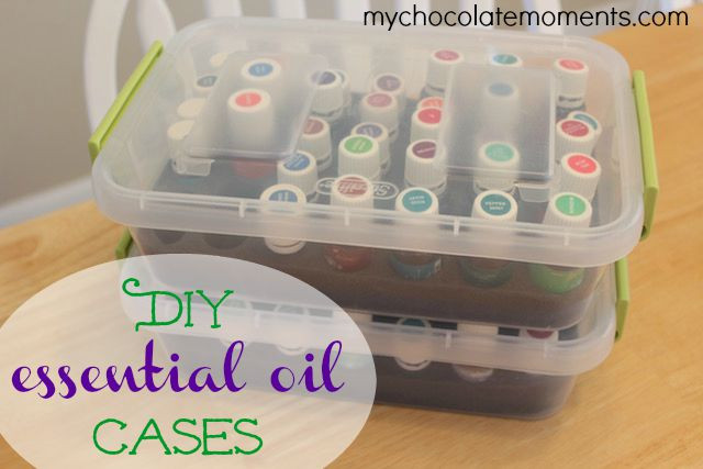 DIY Essential Oil Organizer
 DIY essential oils cases 5 My Chocolate Moments