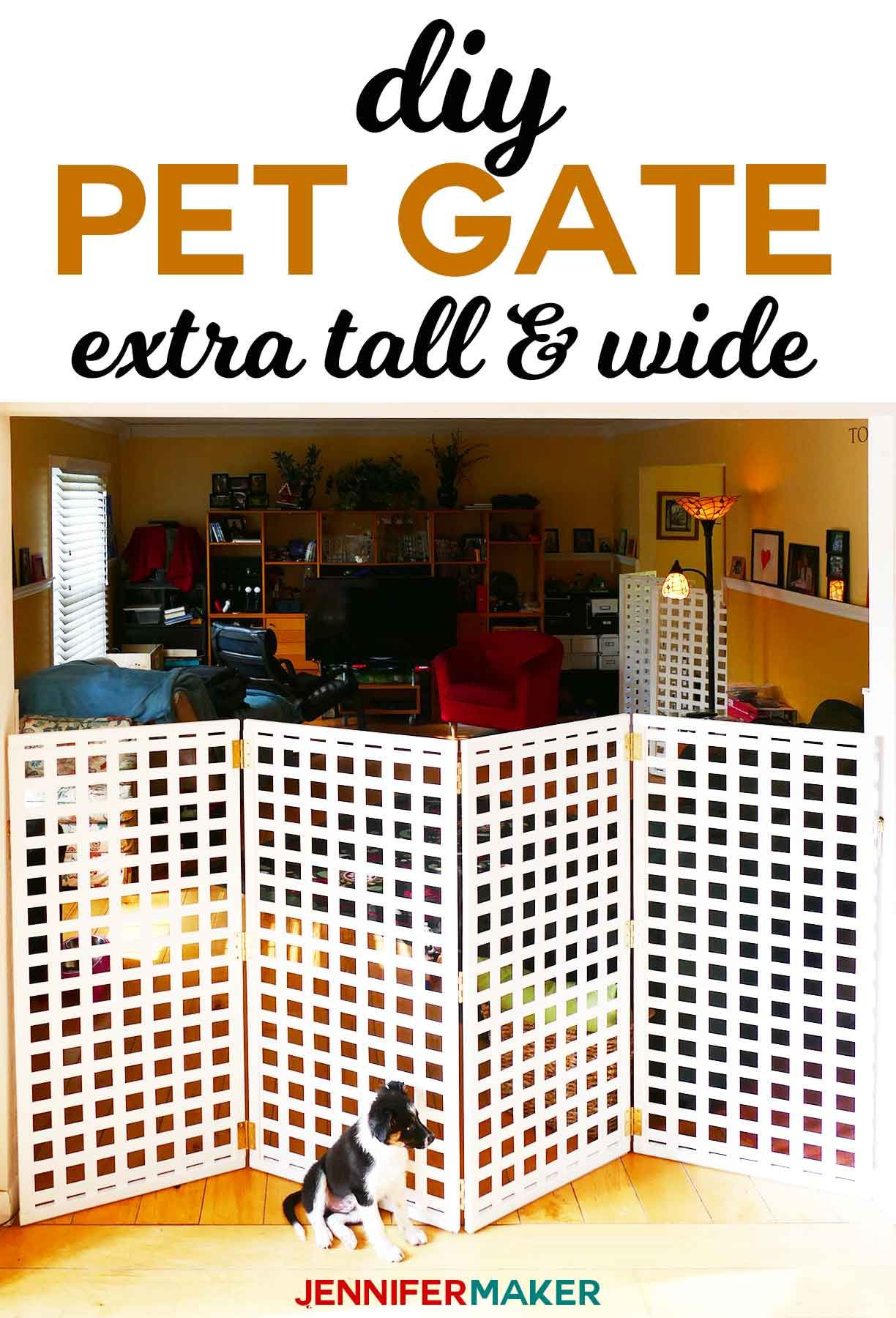 DIY Extra Wide Baby Gate
 DIY Pet Gate Baby Gate Freestanding & Extra Wide