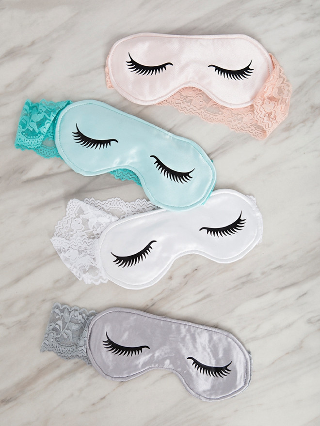 DIY Eye Masks
 OMG These DIY Bridal Sleep Masks Are Everything
