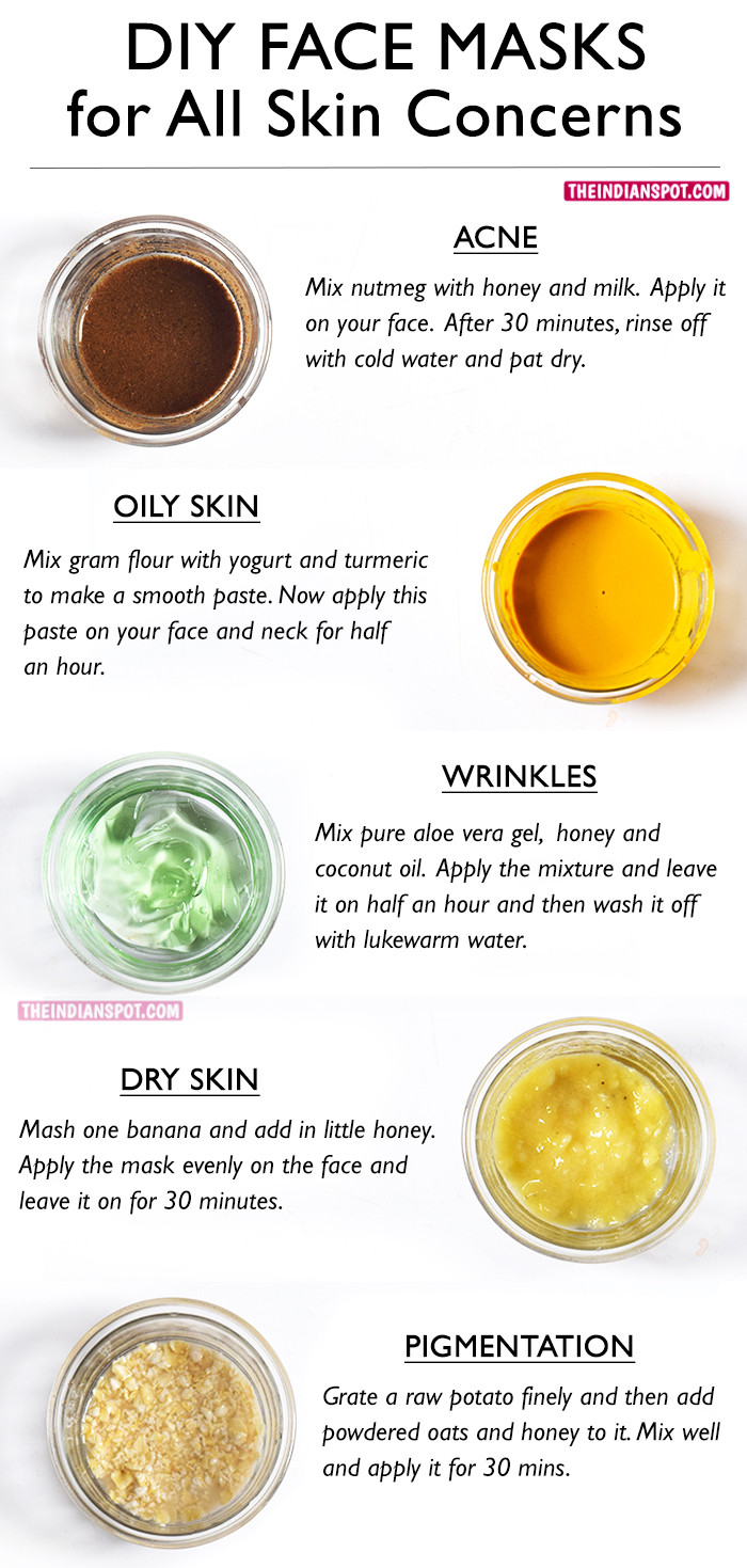 DIY Face Mask
 BEST DIY FACE MASKS FOR YOUR BIGGEST SKIN PROBLEMS