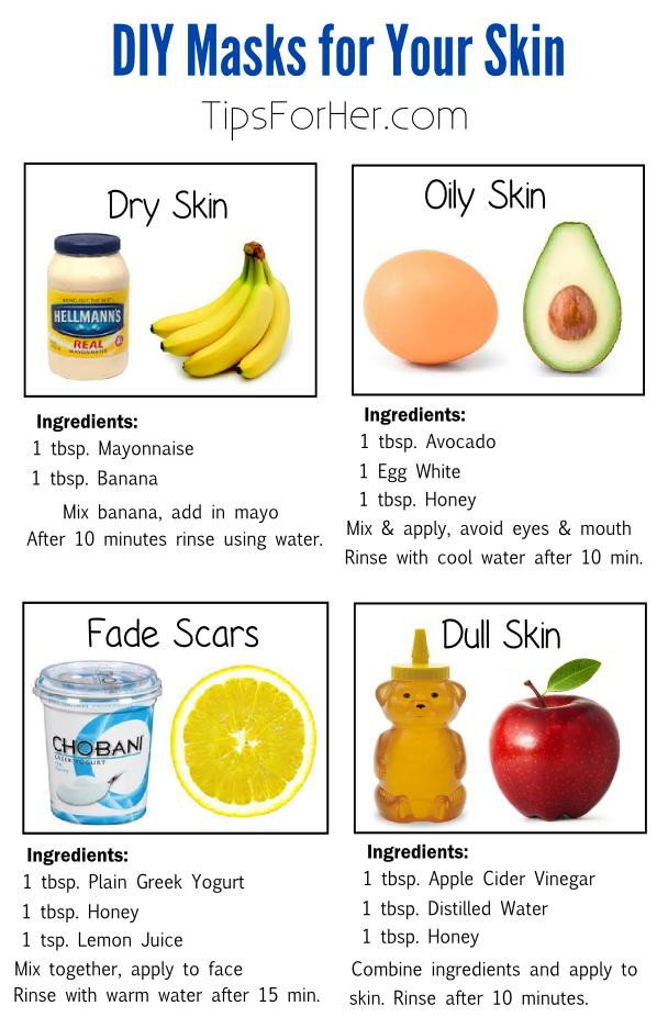 DIY Face Mask For Dry Skin And Acne
 DIY Masks for Your Skin