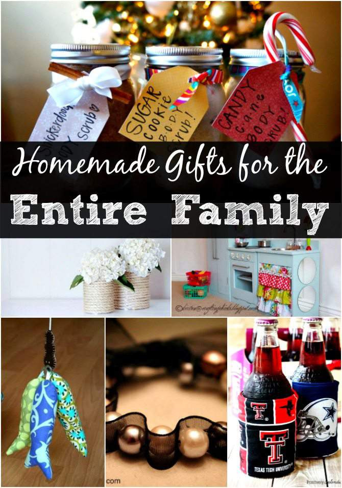 DIY Family Gifts
 DIY Christmas Gift Ideas for the Entire Family – over 30