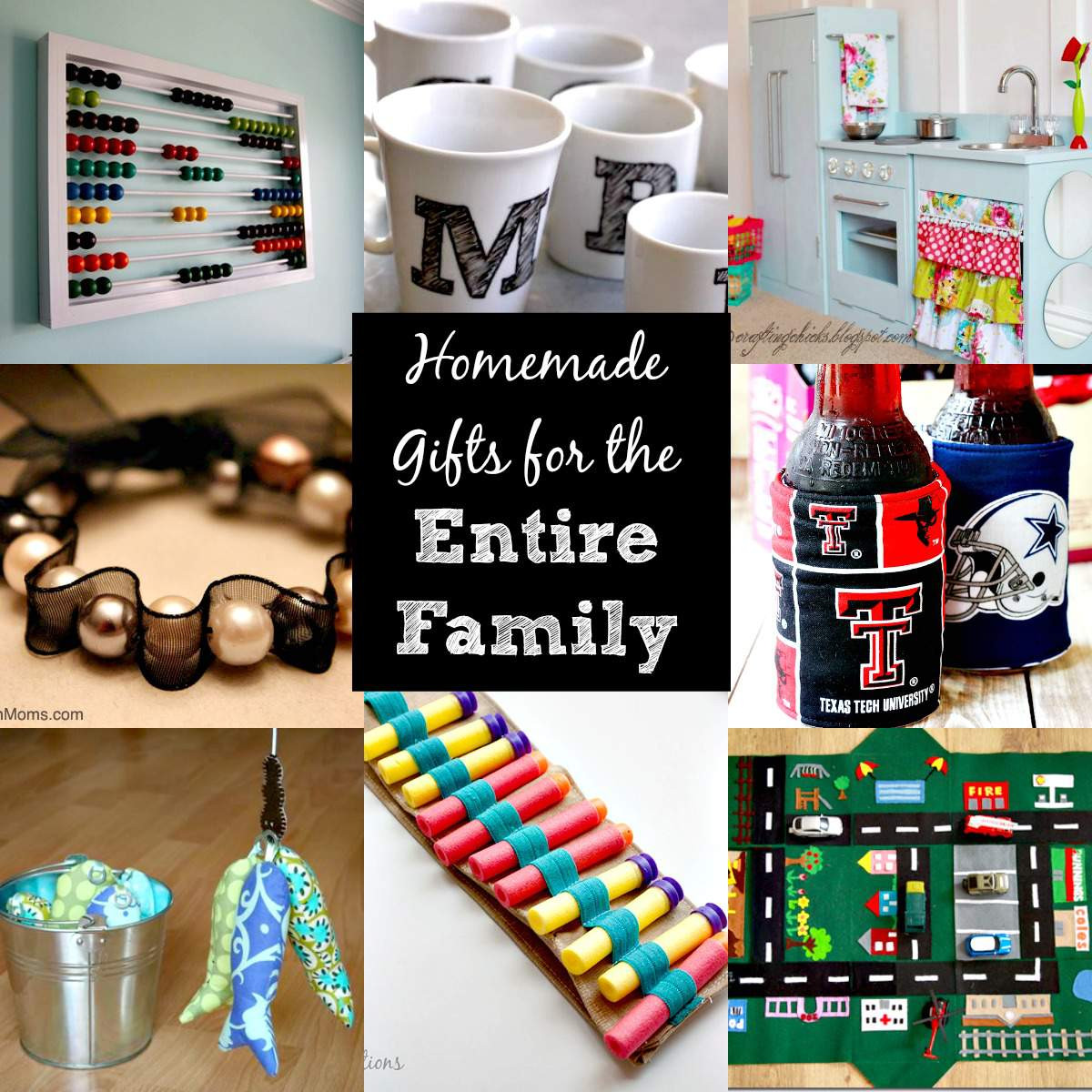 DIY Family Gifts
 DIY Christmas Gift Ideas for the Entire Family – over 30