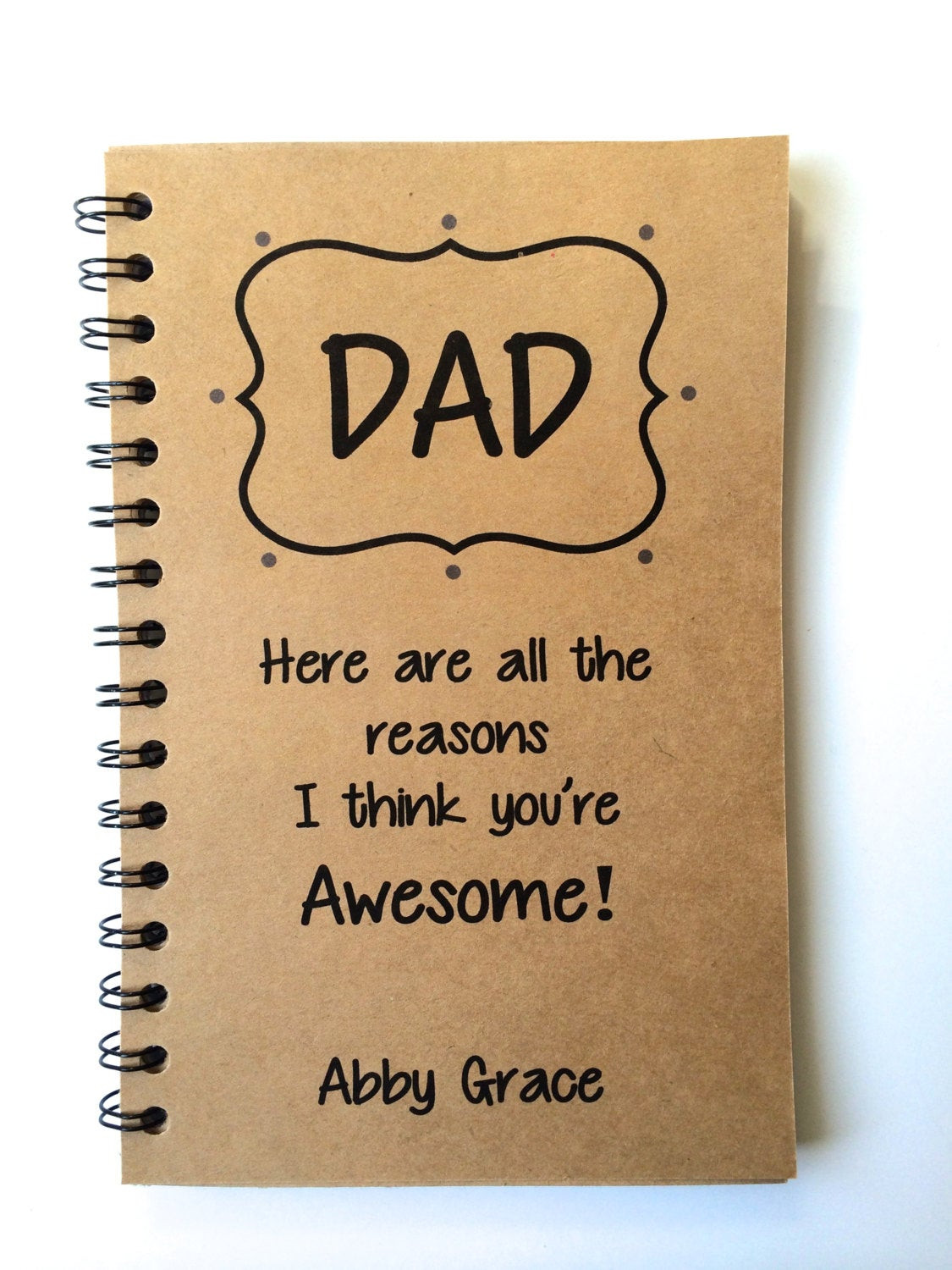 Diy Father'S Day Gift Ideas From Daughter
 Fathers Day Gift Dad Gift From Daughter From Son Journal