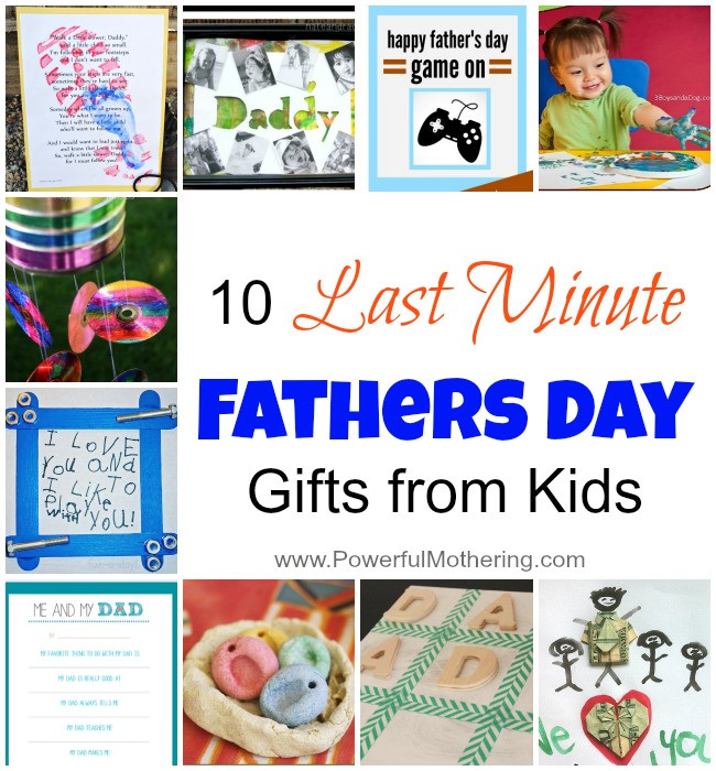 DIY Father'S Day Gifts From Toddler
 10 Last Minute Fathers Day Gifts from Kids